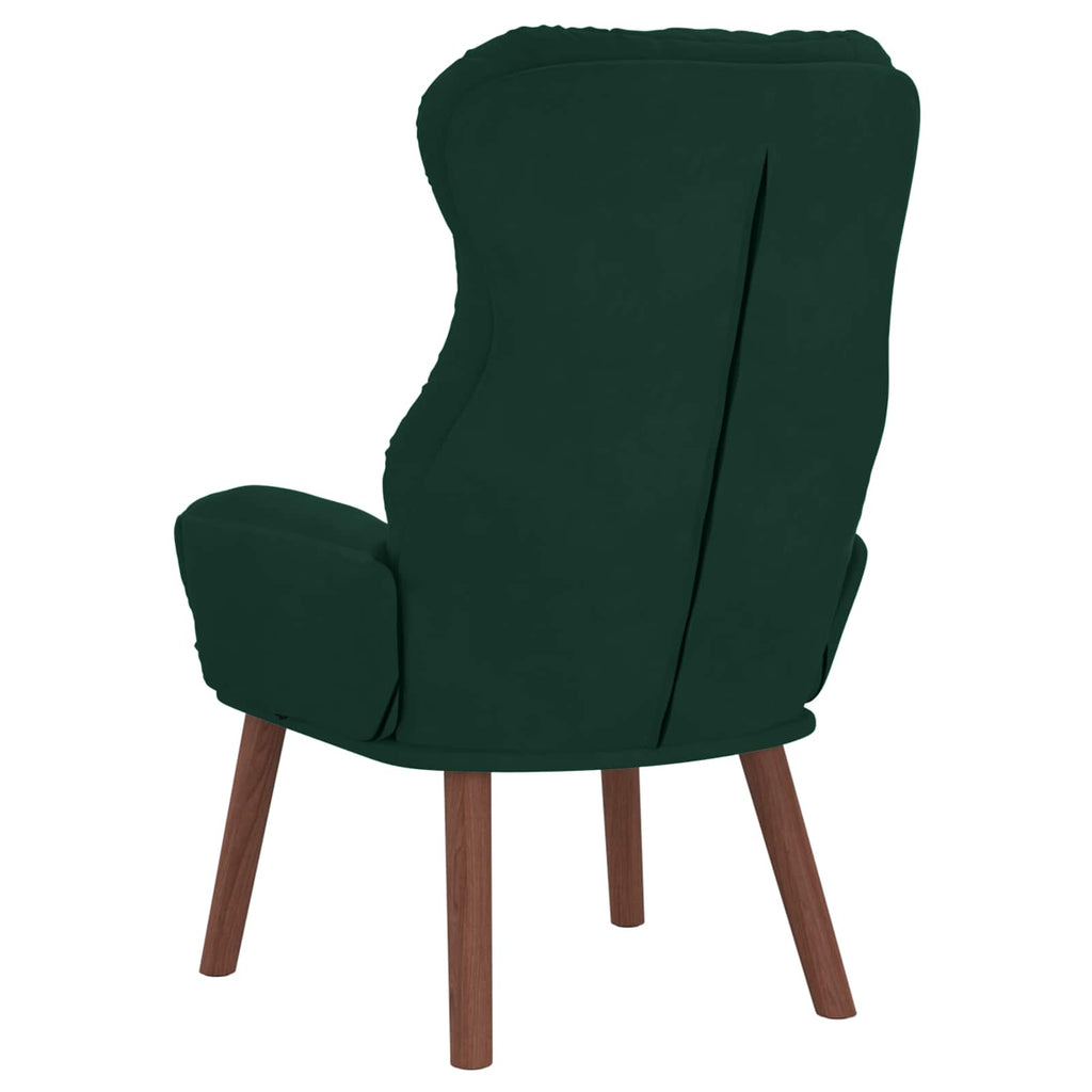vidaXL fotel Ciemna zieleń 69 x 74 x 93 cm Aksamit