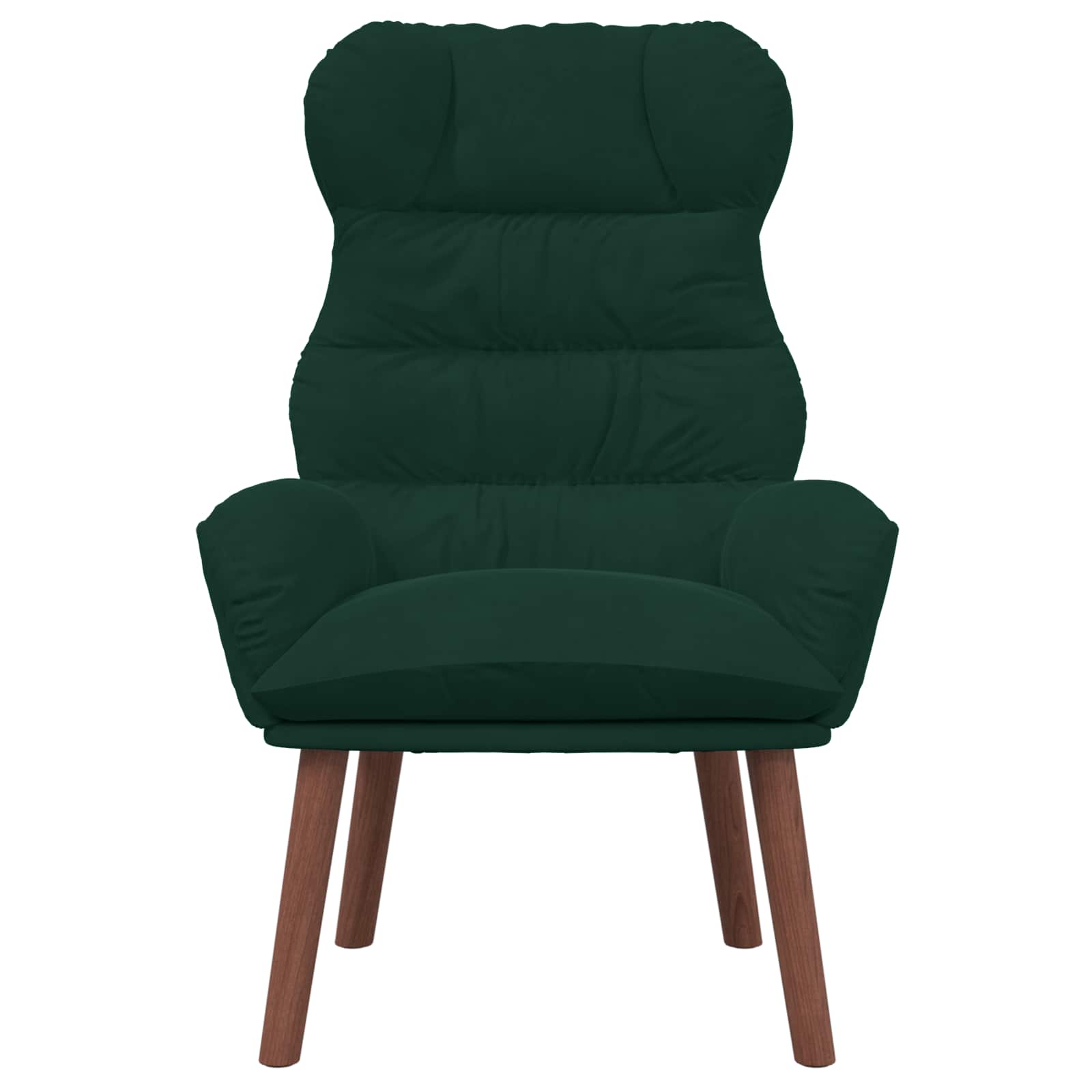 vidaXL fotel Ciemna zieleń 69 x 74 x 93 cm Aksamit