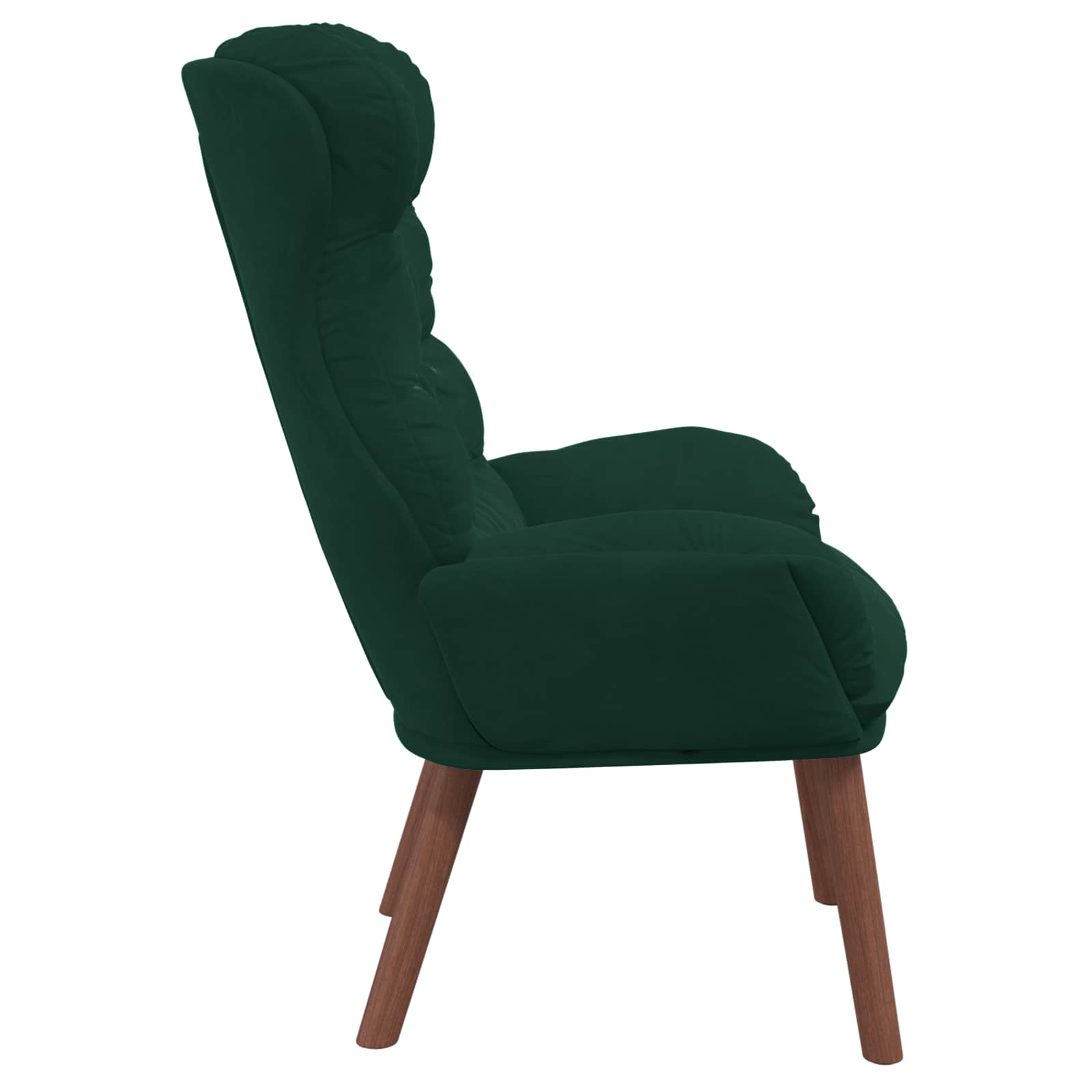 vidaXL fotel Ciemna zieleń 69 x 74 x 93 cm Aksamit