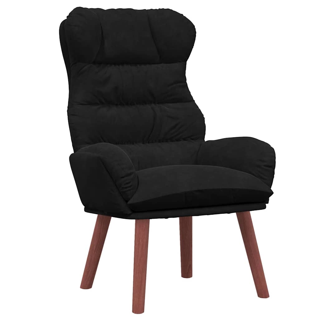 vidaXL fotel Czarny 69 x 74 x 93 cm Aksamit