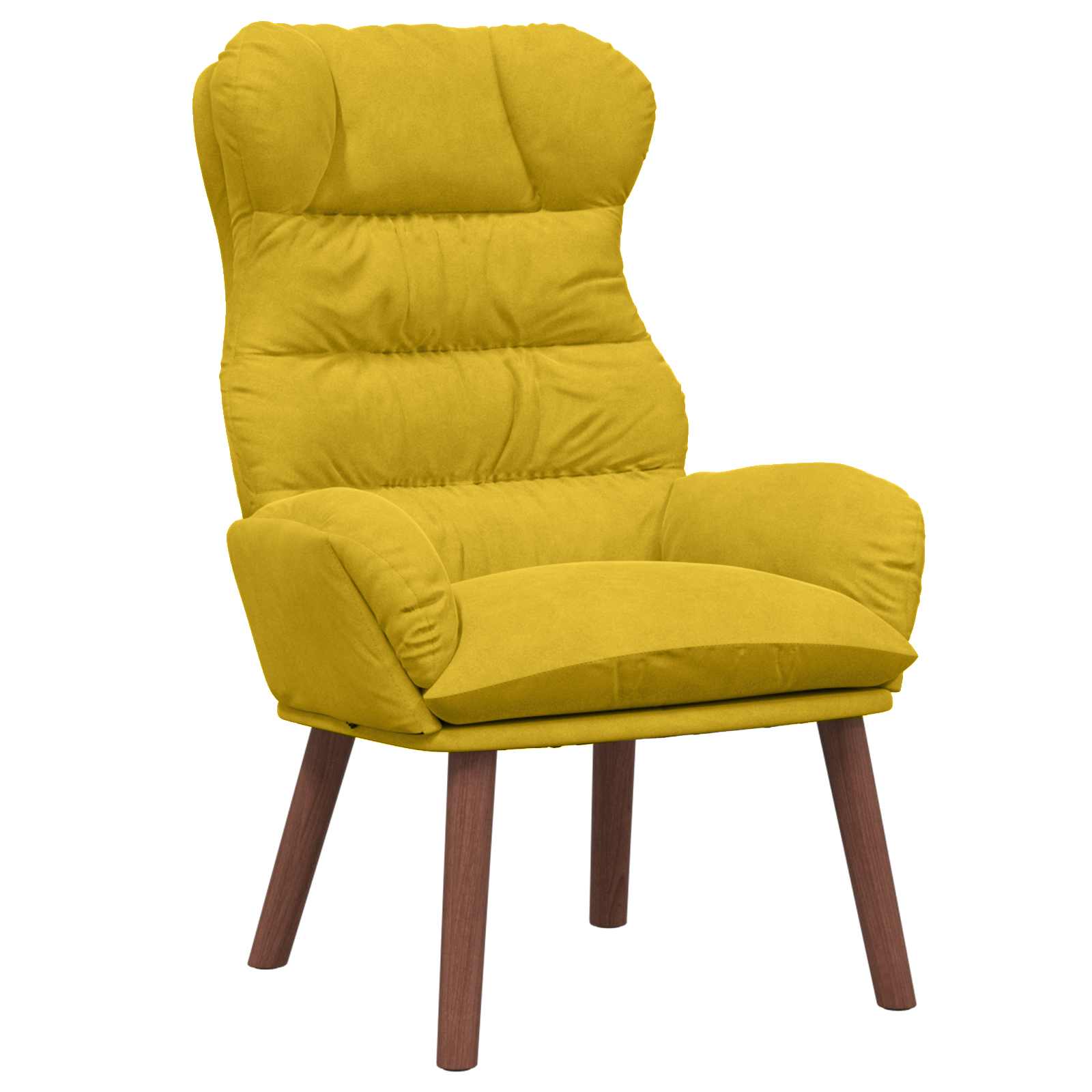 vidaXL fotel Żółty 69 x 74 x 93 cm Aksamit