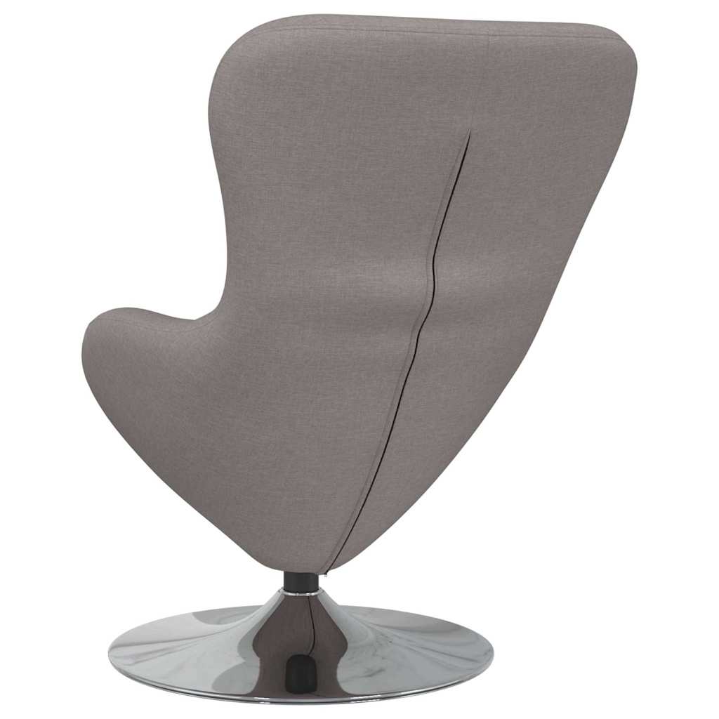 vidaXL Fotel jajo Ciemnoszary 63 x 73 x 90 cm tkanina