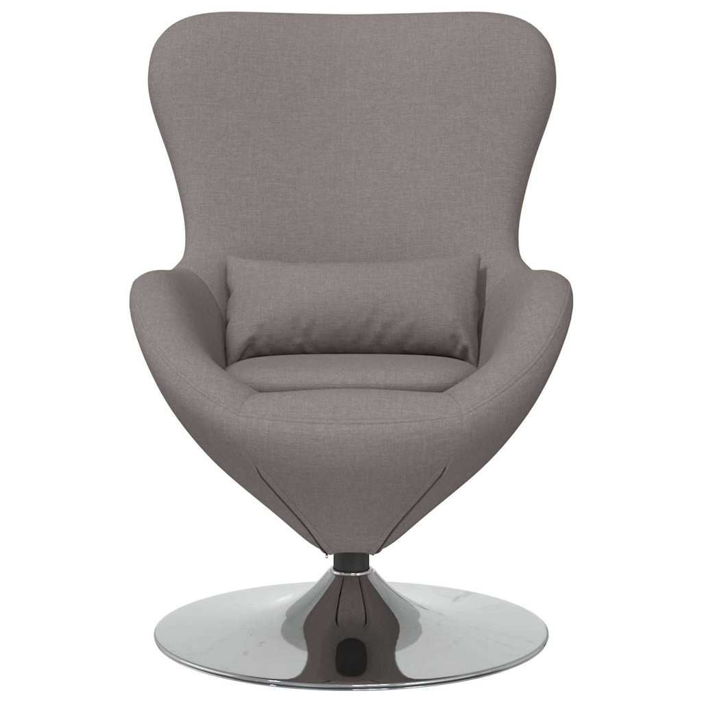 vidaXL Fotel jajo Ciemnoszary 63 x 73 x 90 cm tkanina