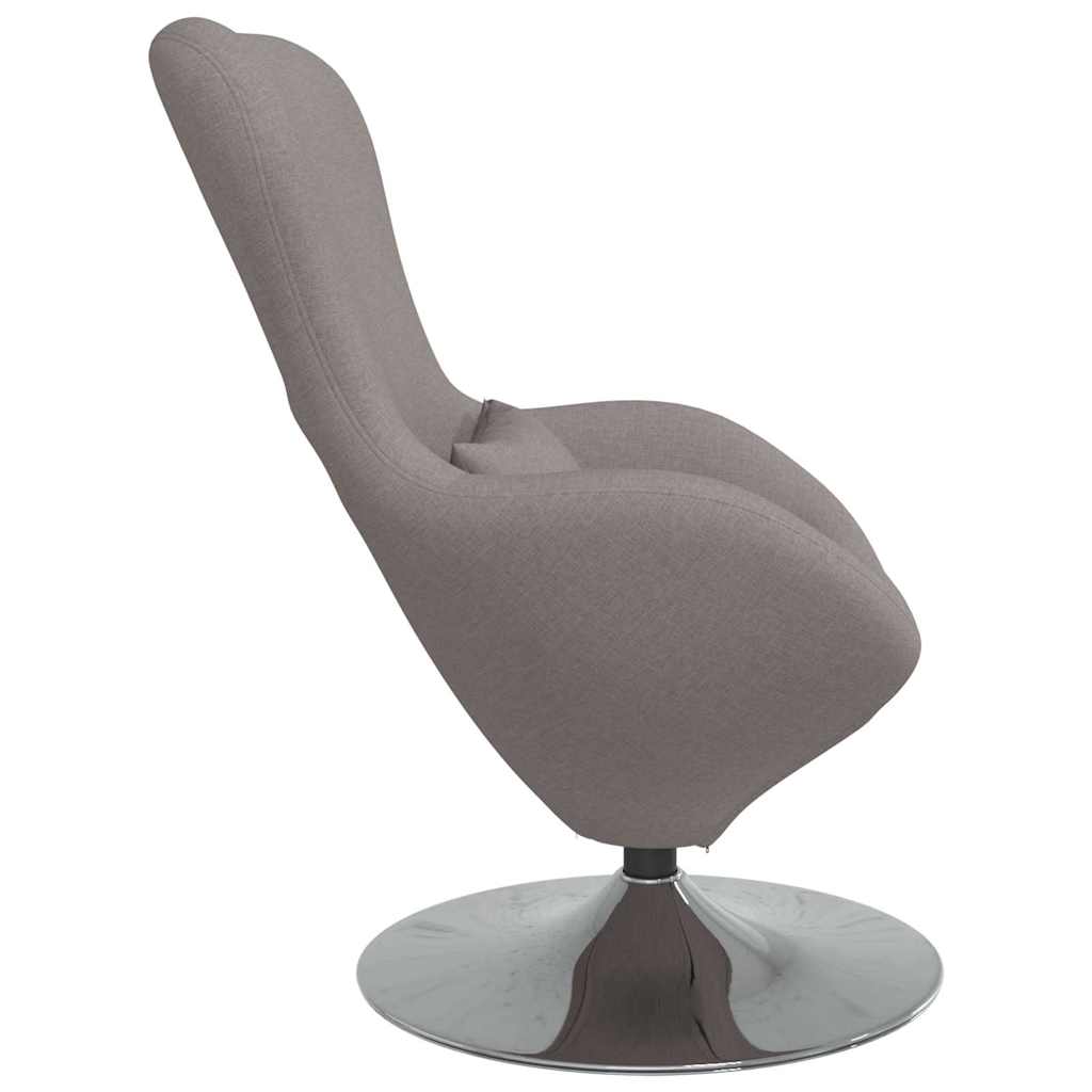 vidaXL Fotel jajo Ciemnoszary 63 x 73 x 90 cm tkanina