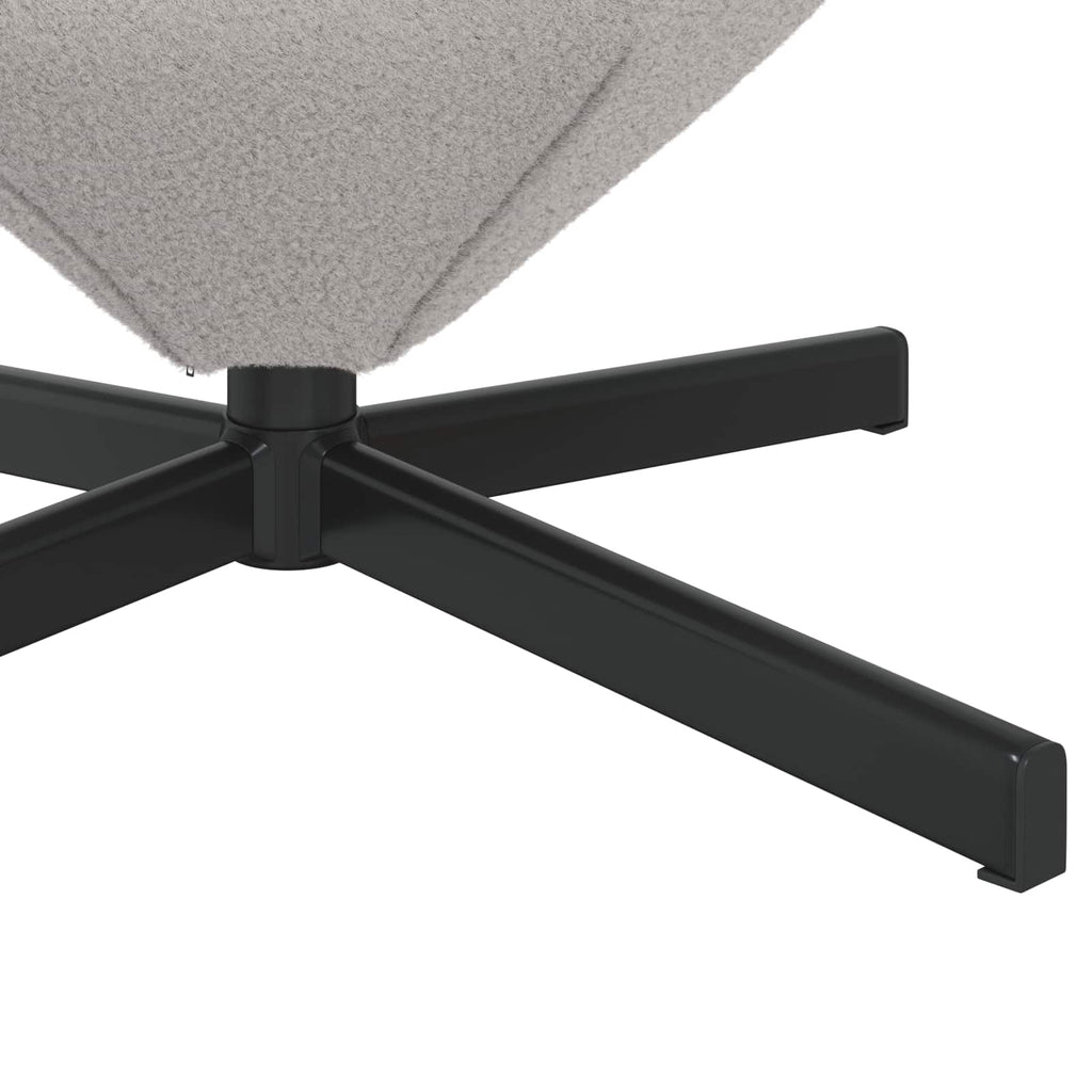 vidaXL Fotel jajo Jasnoszary 63 x 73 x 90 cm tkanina