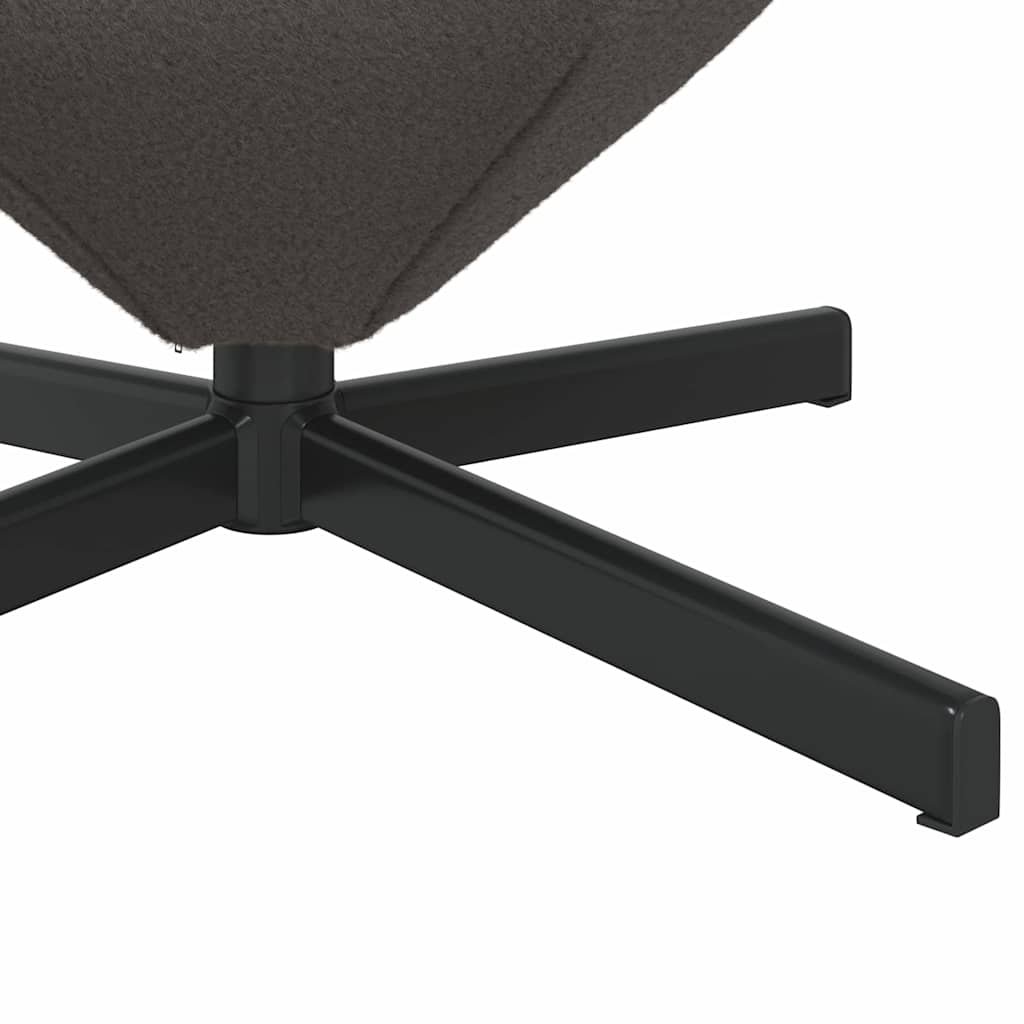 vidaXL Fotel jajo Ciemnoszary 63 x 73 x 90 cm tkanina