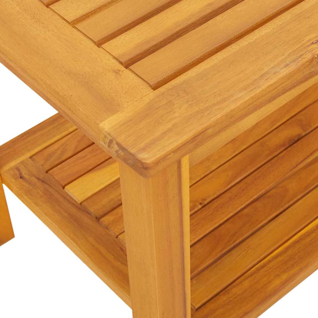 vidaXL Stolik boczny Olej Naturalny 70 x 40 x 45 cm Lite Drewno Akacji