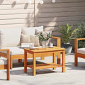 vidaXL Stolik boczny Olej Naturalny 70 x 40 x 45 cm Lite Drewno Akacji
