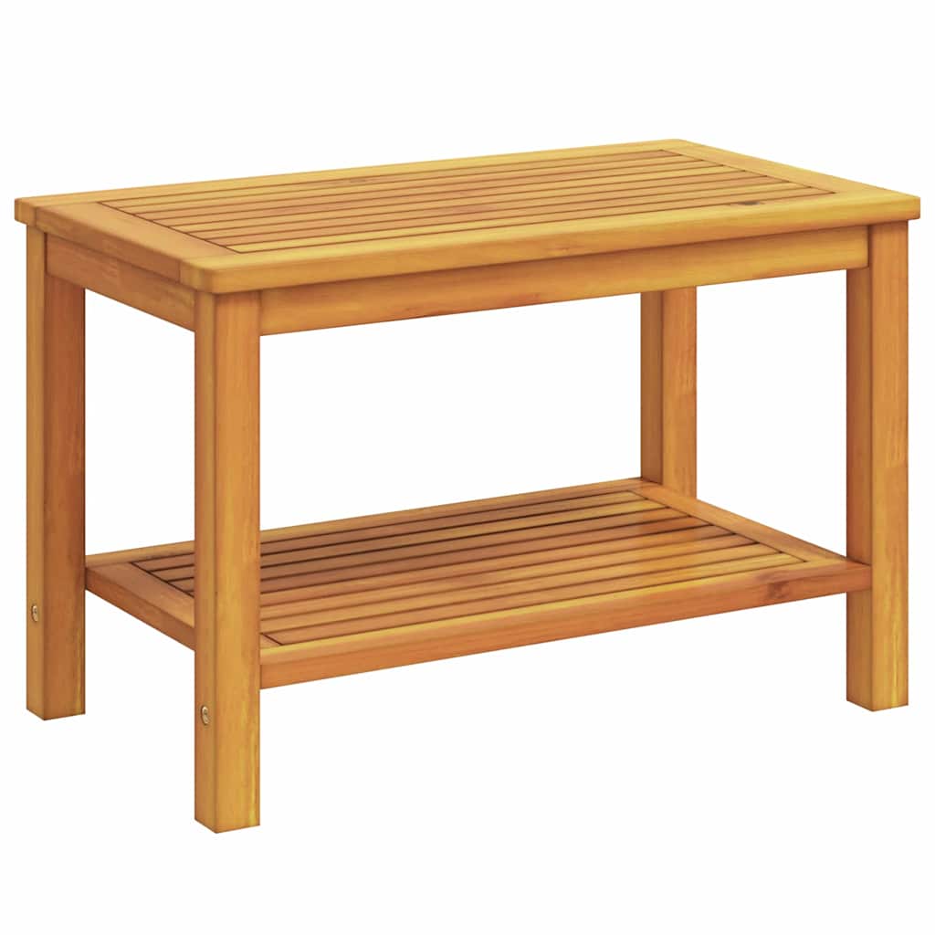 vidaXL Stolik boczny Olej Naturalny 70 x 40 x 45 cm Lite Drewno Akacji