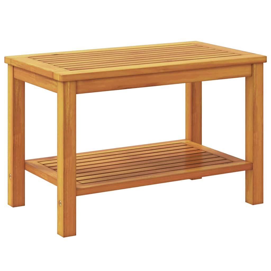 vidaXL Stolik boczny Olej Naturalny 70 x 40 x 45 cm Lite Drewno Akacji
