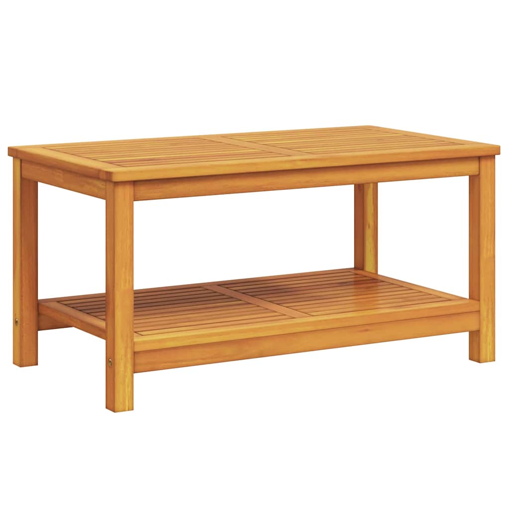vidaXL Stolik boczny Olej Naturalny 90 x 50 x 45 cm Lite Drewno Akacji