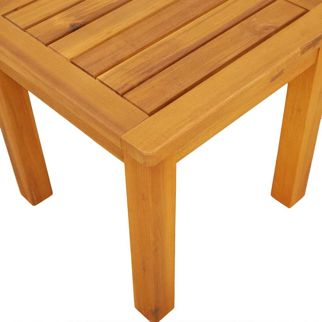 vidaXL Stolik boczny Olej Naturalny 35 x 35 x 34 cm Lite Drewno Akacji