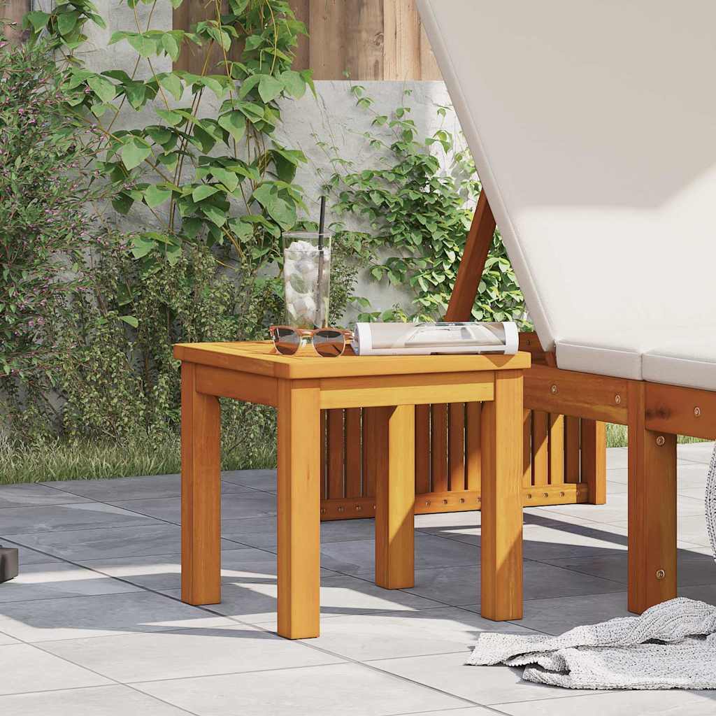 vidaXL Stolik boczny Olej Naturalny 35 x 35 x 34 cm Lite Drewno Akacji