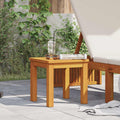 vidaXL Stolik boczny Olej Naturalny 35 x 35 x 34 cm Lite Drewno Akacji