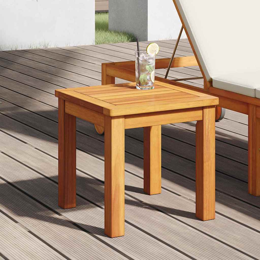 vidaXL Stolik boczny Olej Naturalny 35 x 35 x 34 cm Lite Drewno Akacji