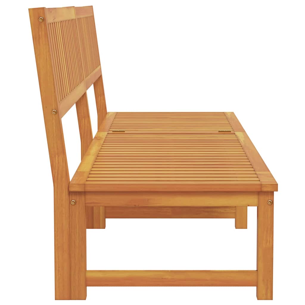 vidaXL Leżak Olej Naturalny 200 x 57 x 75cm Lite drewno akacjowe