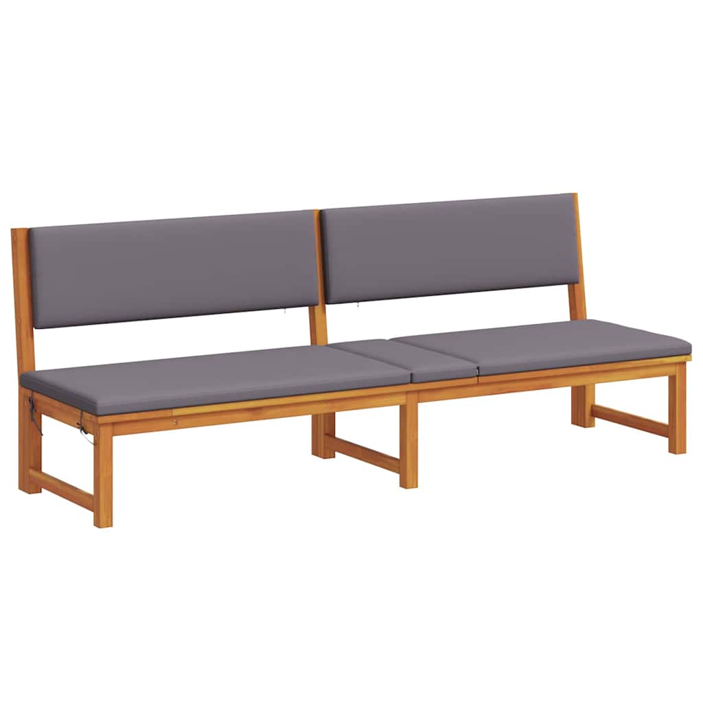 vidaXL Leżak Olej Naturalny 200 x 57 x 75cm Lite drewno akacjowe