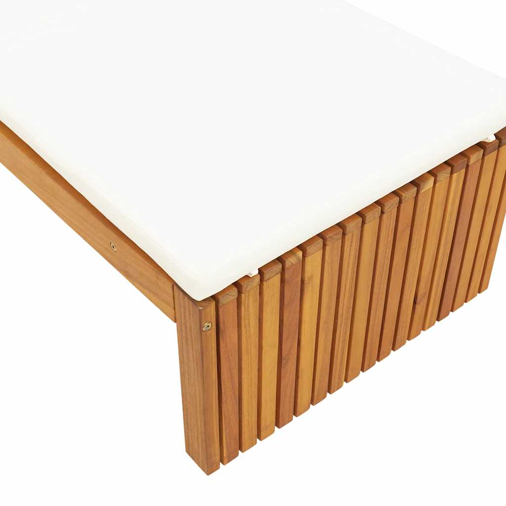 vidaXL Leżak Olej Naturalny 200 x 55 x 94 cm Lite drewno akacjowe