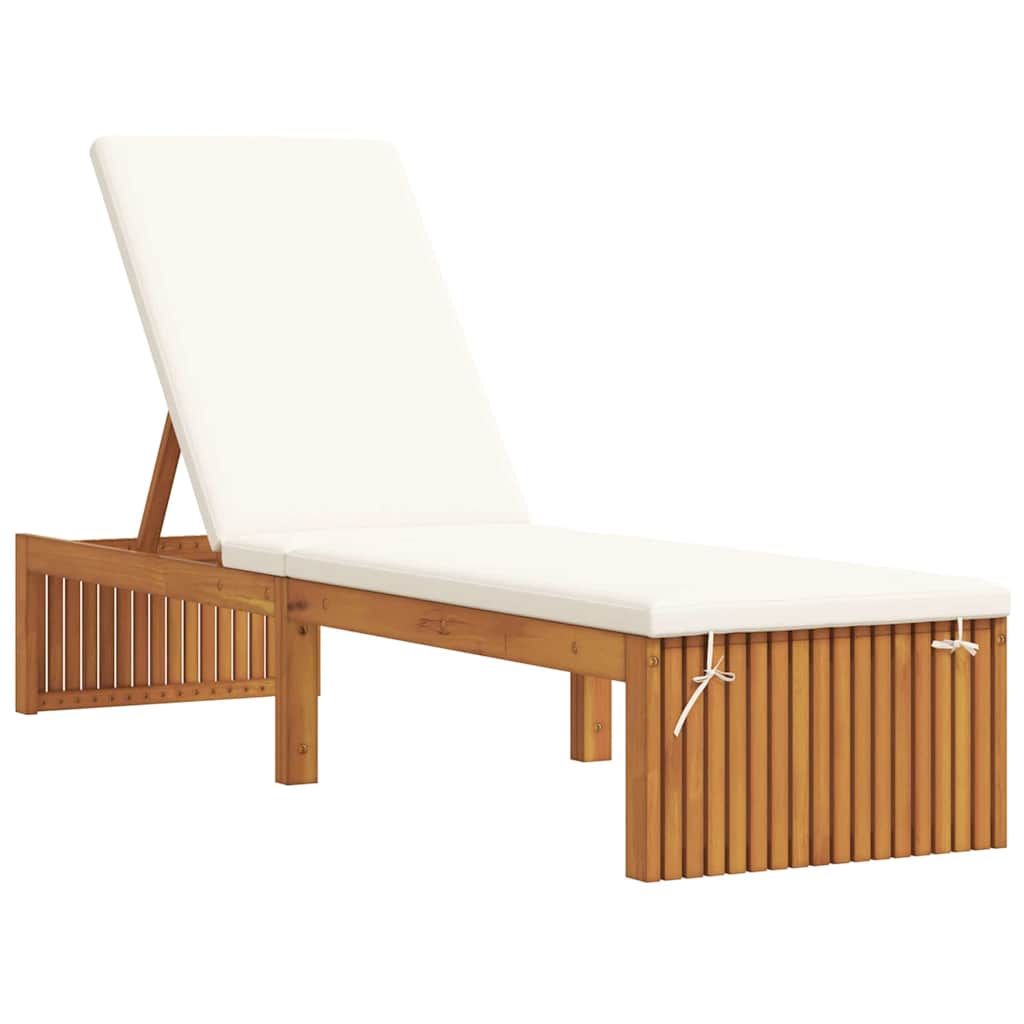 vidaXL Leżak Olej Naturalny 200 x 55 x 94 cm Lite drewno akacjowe