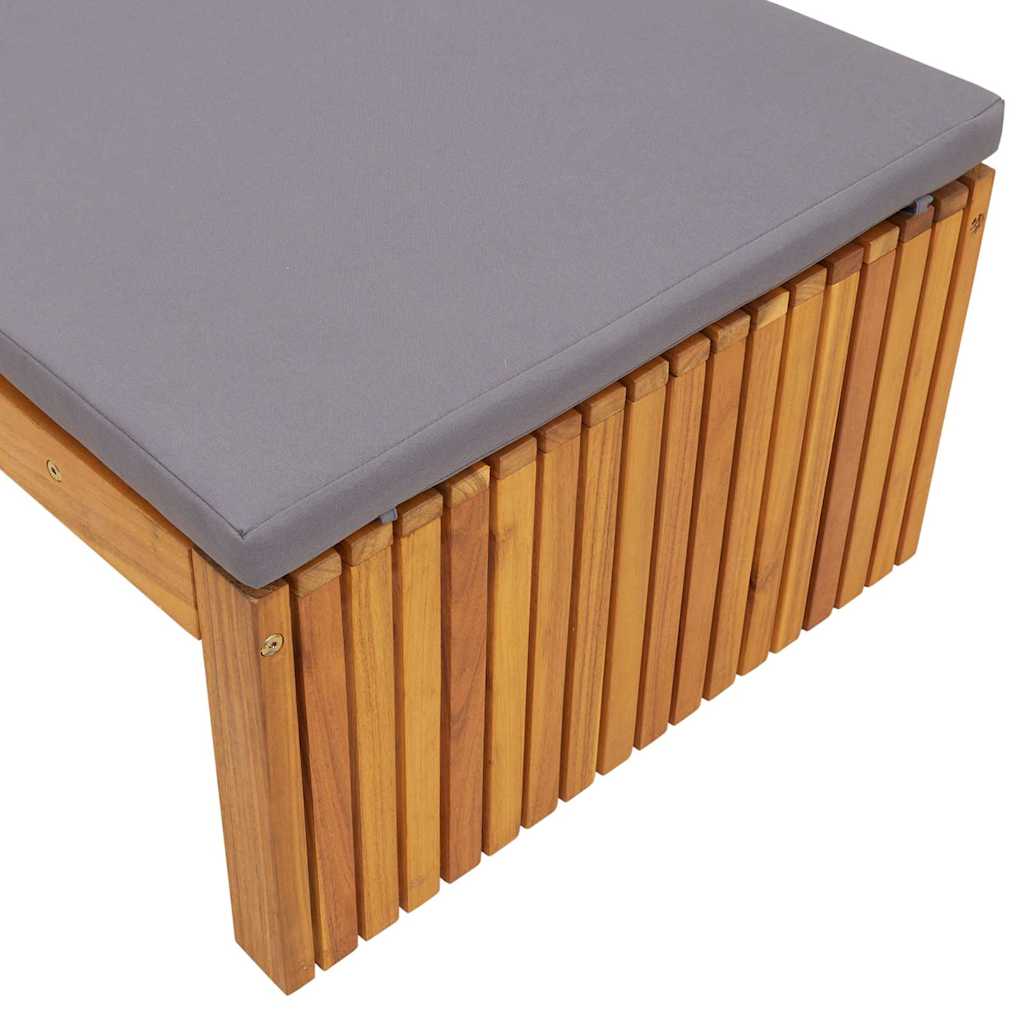 vidaXL Leżak Olej Naturalny 200 x 55 x 94 cm Lite drewno akacjowe