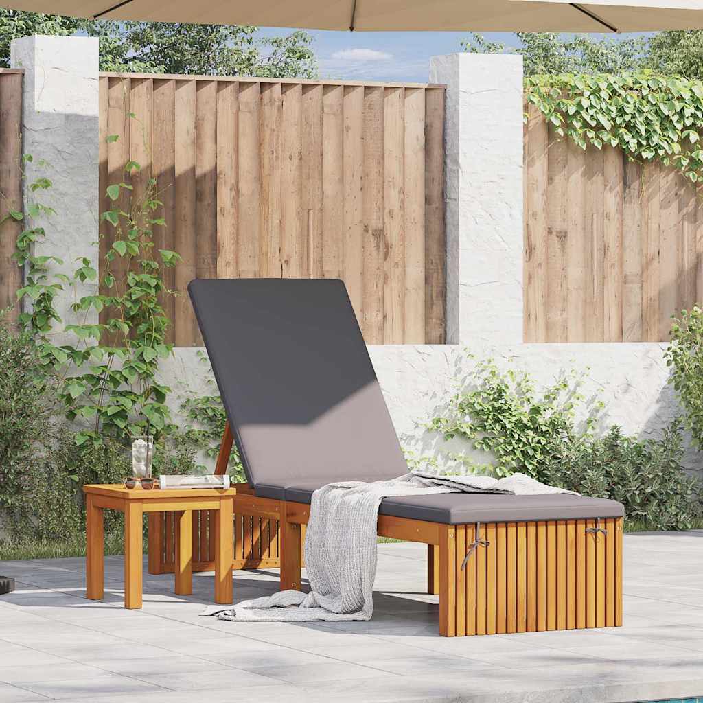 vidaXL Leżak Olej Naturalny 200 x 55 x 94 cm Lite drewno akacjowe