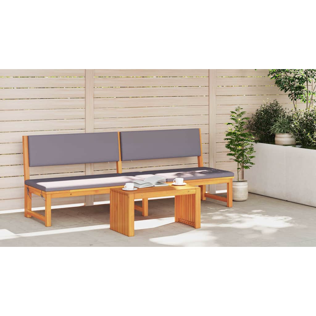 vidaXL Stolik boczny Olej Naturalny 70 x 35 x 35 cm Lite Drewno Akacji
