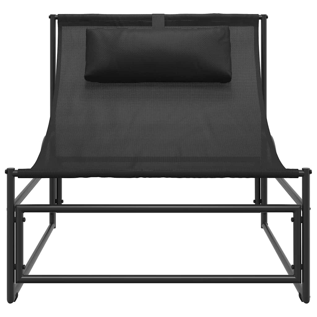 vidaXL Leżak ogrodowy antracytowy 87x74x73 cm stal i tkanina