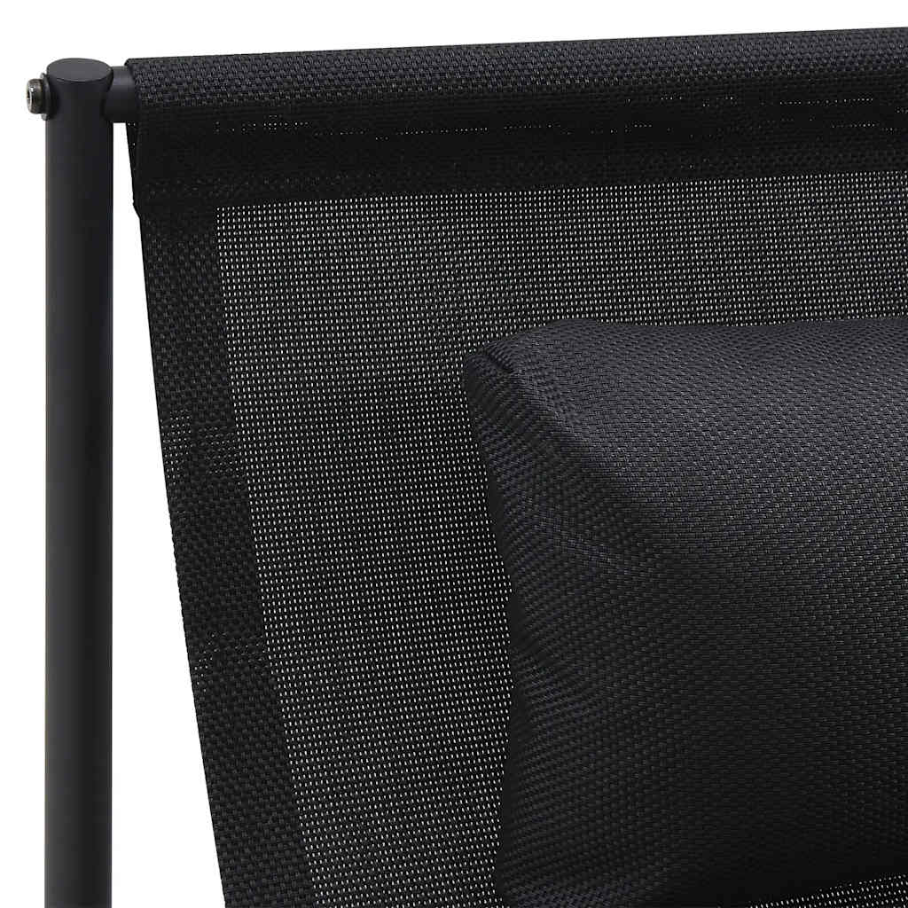 vidaXL Leżak ogrodowy antracytowy 87x74x73 cm stal i tkanina