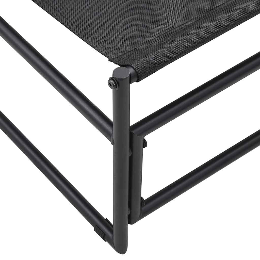 vidaXL Leżak ogrodowy antracytowy 87x74x73 cm stal i tkanina