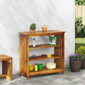 vidaXL Szafka ogrodowa Naturalny 90 x 40 x 90cm Lite Drewno Akacji