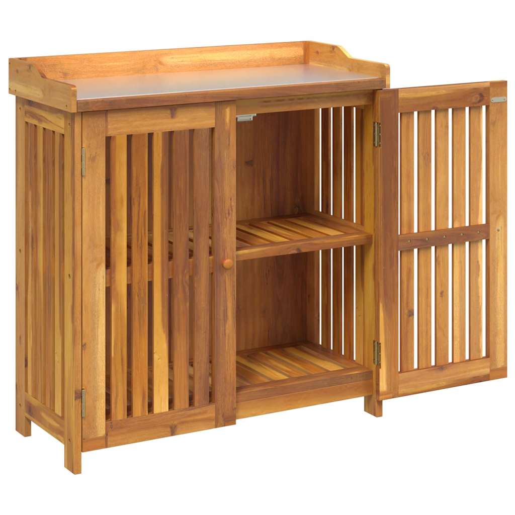 vidaXL Szafka ogrodowa Naturalny 93 x 41,5 x 98 cm Lite Drewno Akacji