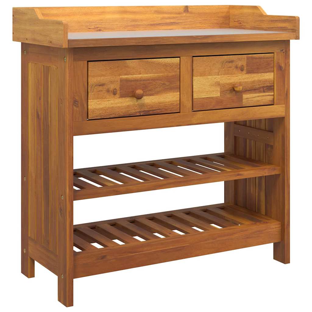 vidaXL Szafka ogrodowa Naturalny 78 x 36,5 x 78cm Lite Drewno Akacji