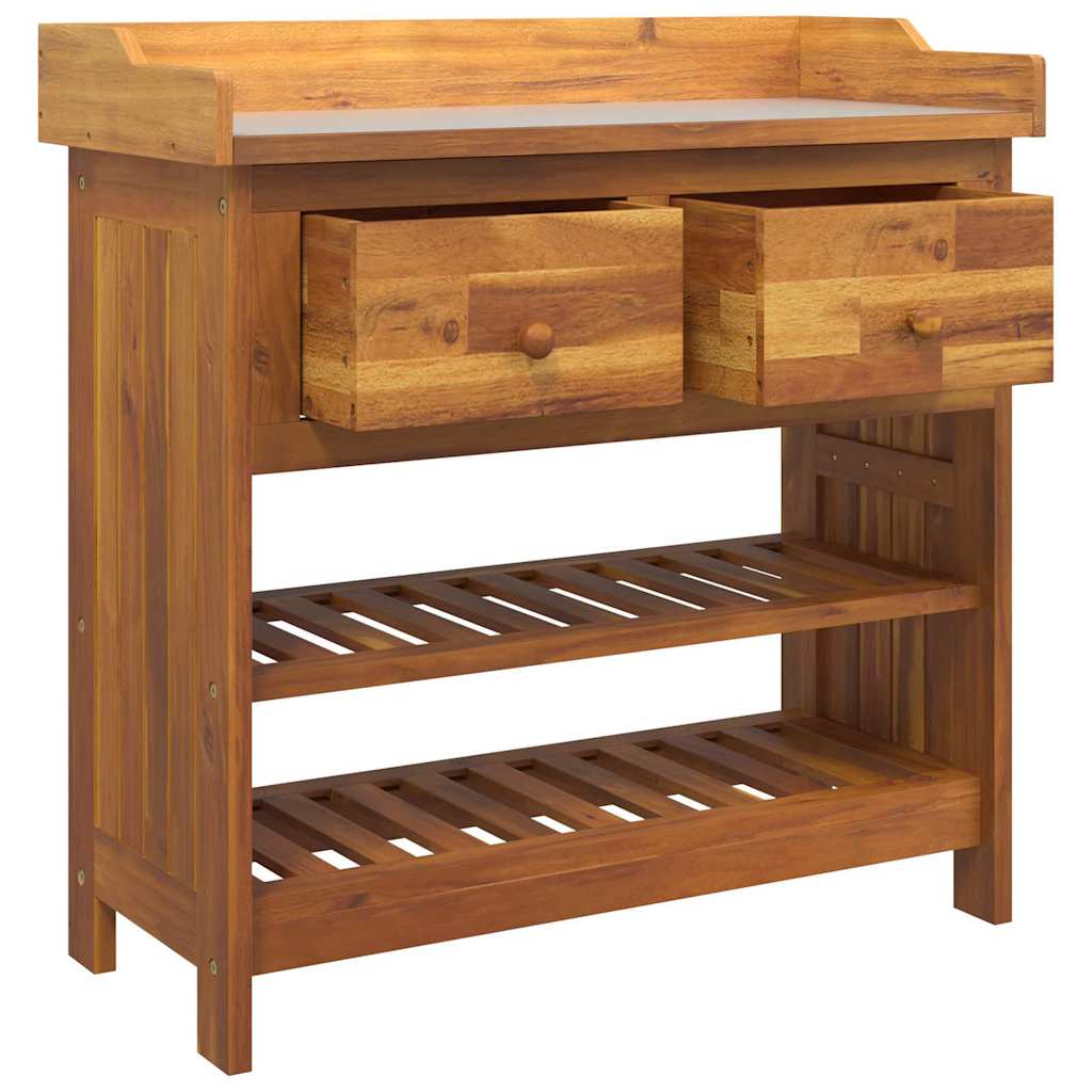 vidaXL Szafka ogrodowa Naturalny 78 x 36,5 x 78cm Lite Drewno Akacji