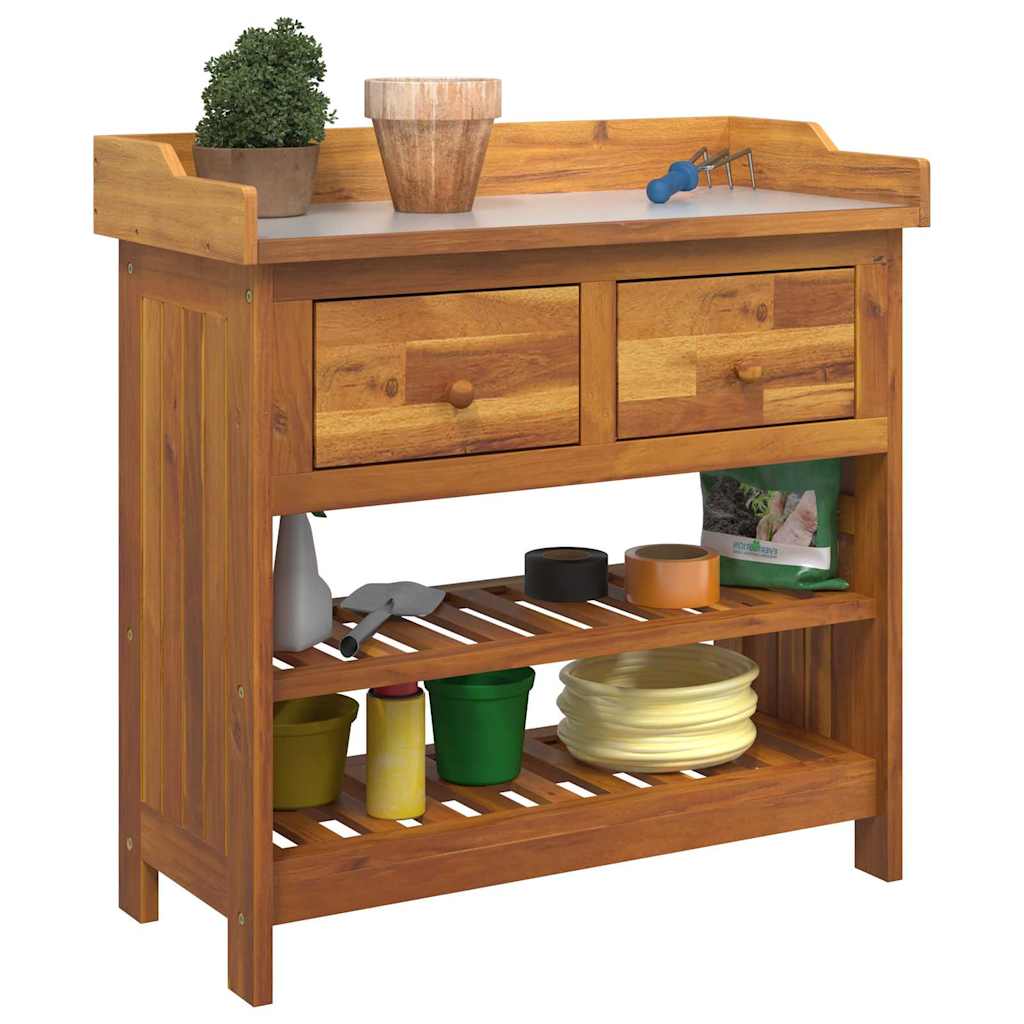 vidaXL Szafka ogrodowa Naturalny 78 x 36,5 x 78cm Lite Drewno Akacji
