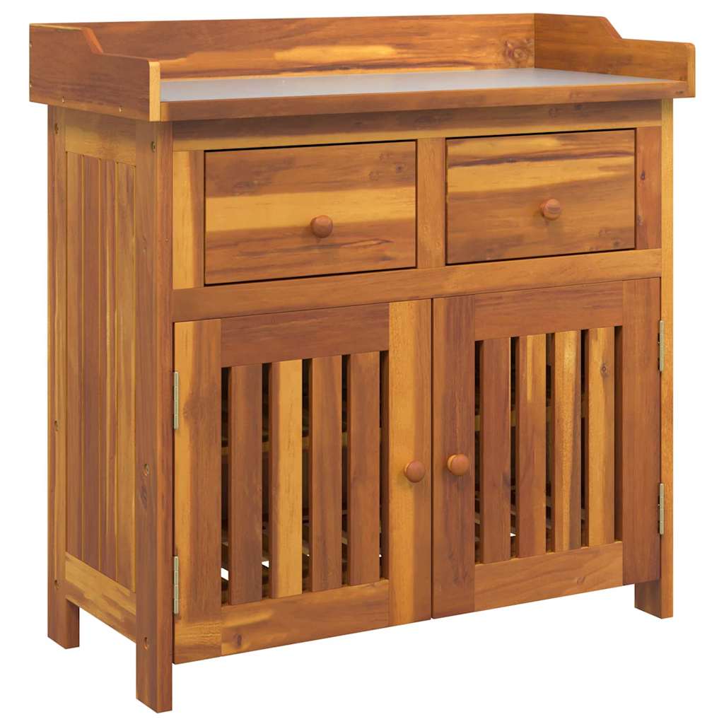 vidaXL Szafka ogrodowa Naturalny 78 x 36,5 x 78cm Lite Drewno Akacji