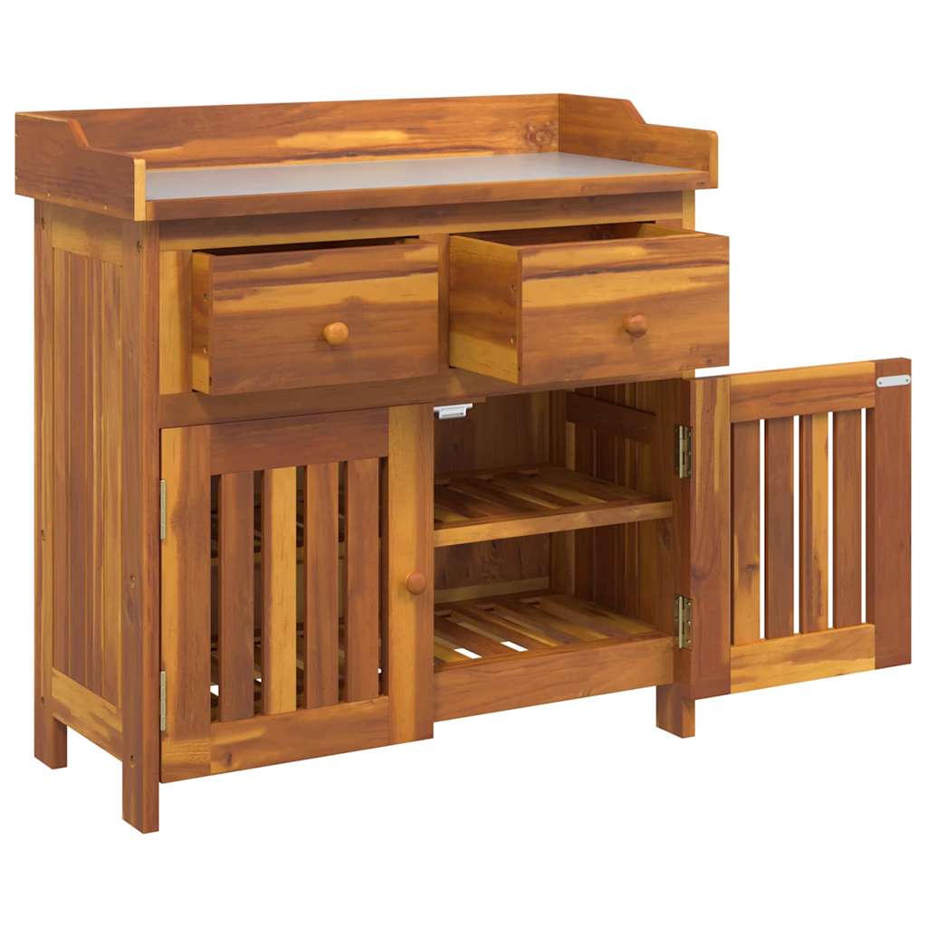 vidaXL Szafka ogrodowa Naturalny 78 x 36,5 x 78cm Lite Drewno Akacji