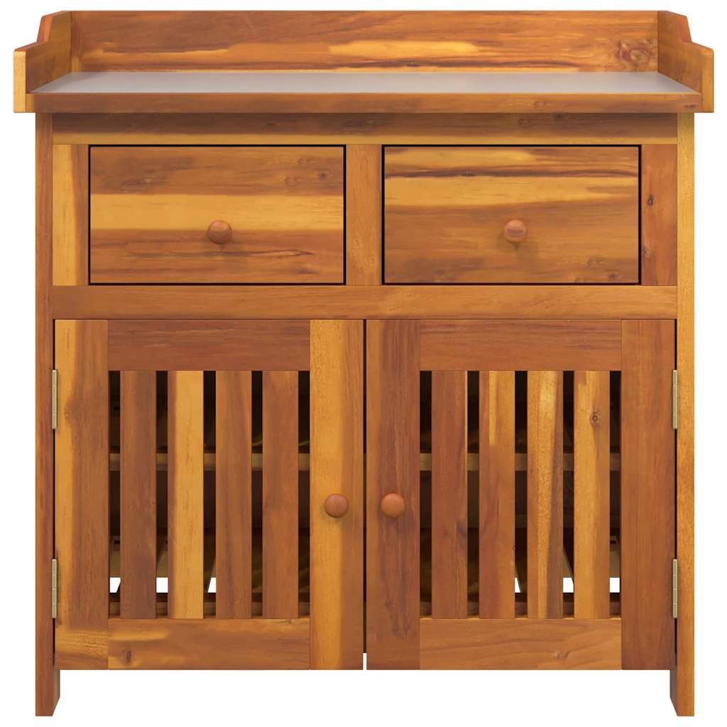 vidaXL Szafka ogrodowa Naturalny 78 x 36,5 x 78cm Lite Drewno Akacji