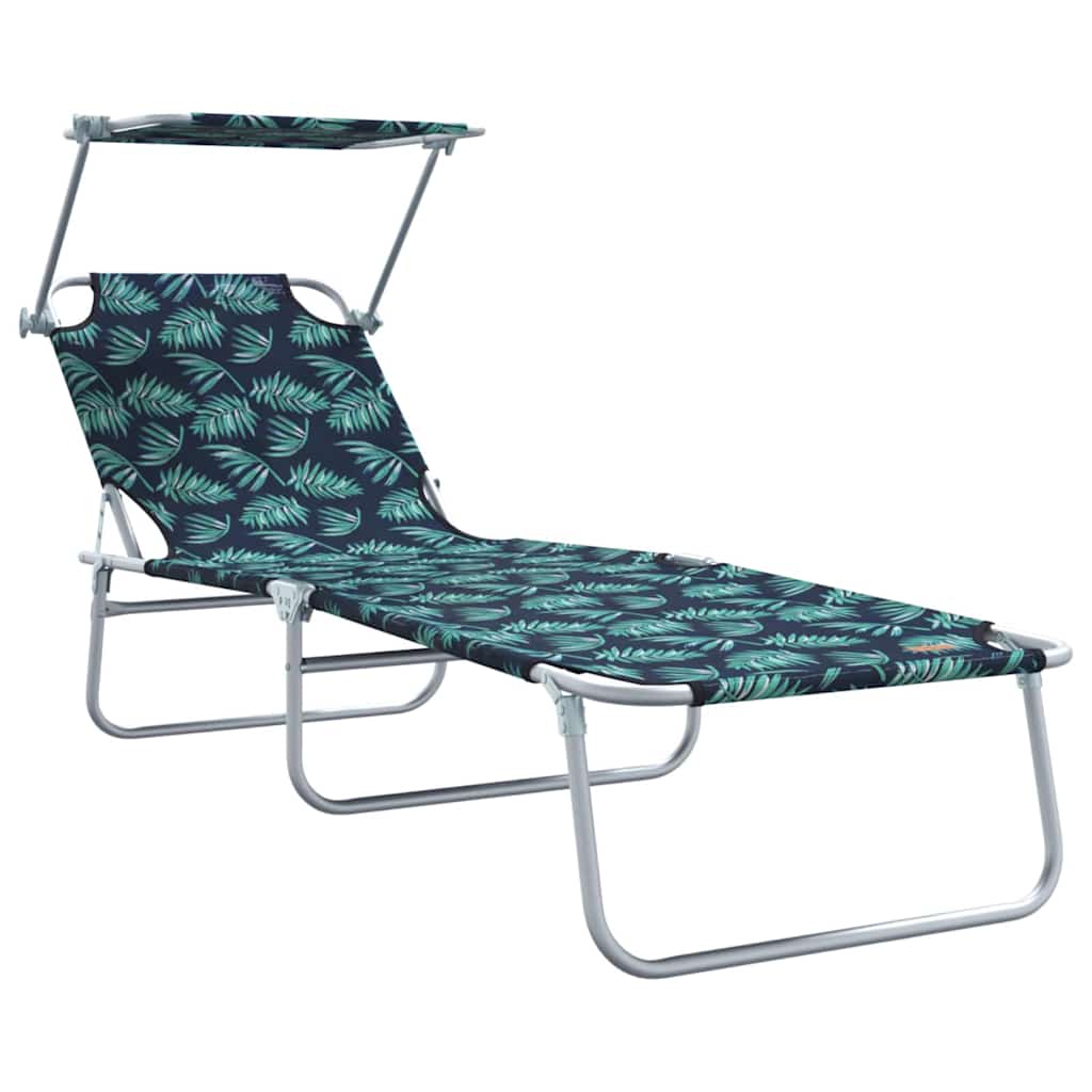 vidaXL Leżak 2 pcs Zielony 58 x 188 x 77cm Poliester