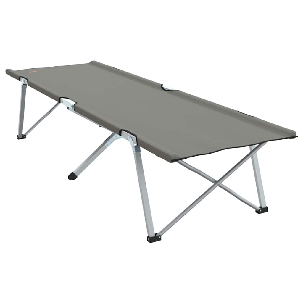 vidaXL Składane Łóżko Kempingowe Szary 194 x 62,5 x 42,5 cm