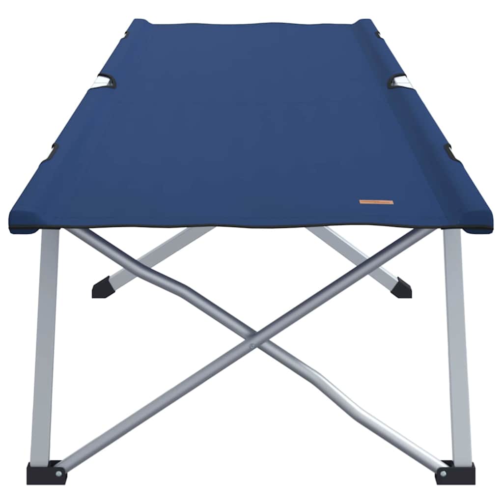 vidaXL Składane Łóżko Kempingowe 2 pcs Niebieski 194 x 62,5 x 42,5 cm