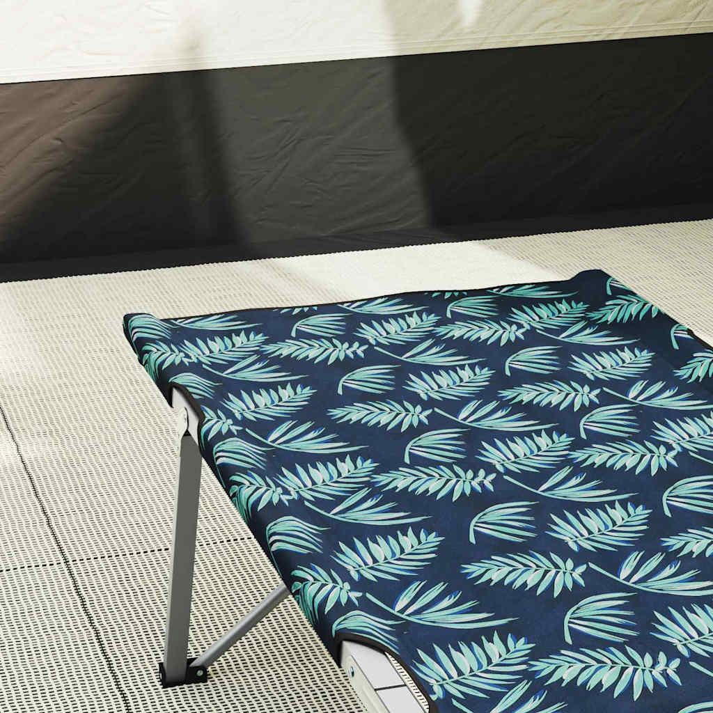 vidaXL Składane Łóżko Kempingowe 2 pcs Las 194 x 62,5 x 42,5 cm