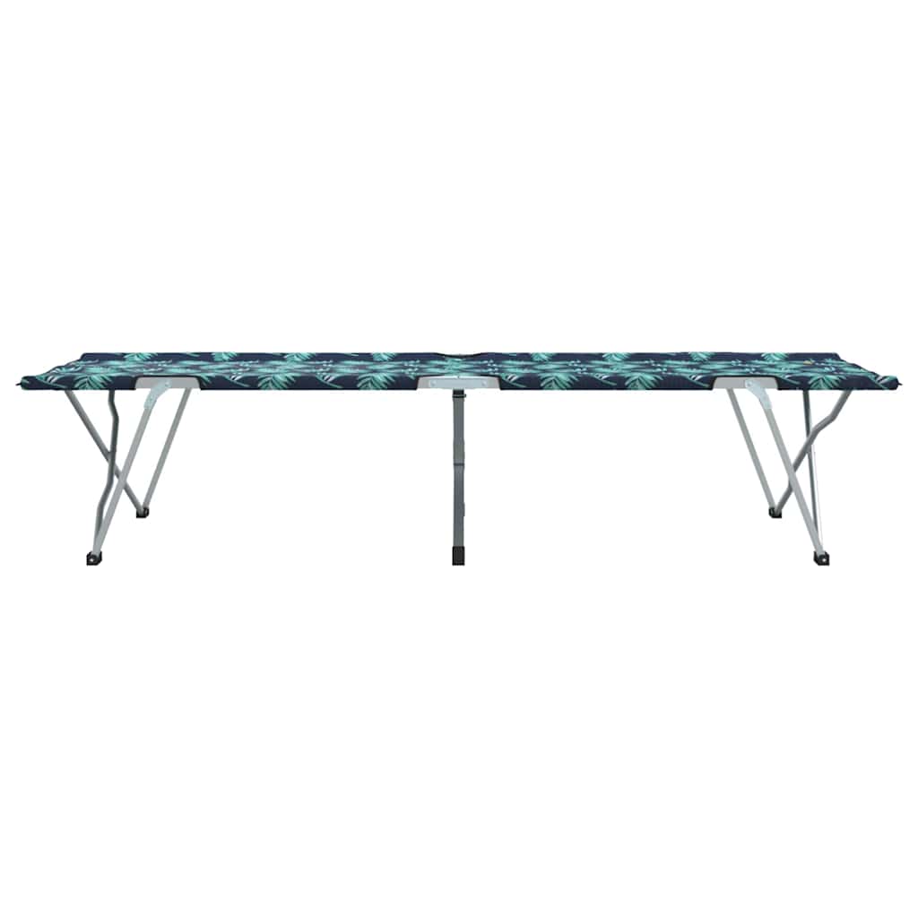 vidaXL Składane Łóżko Kempingowe 2 pcs Las 194 x 62,5 x 42,5 cm