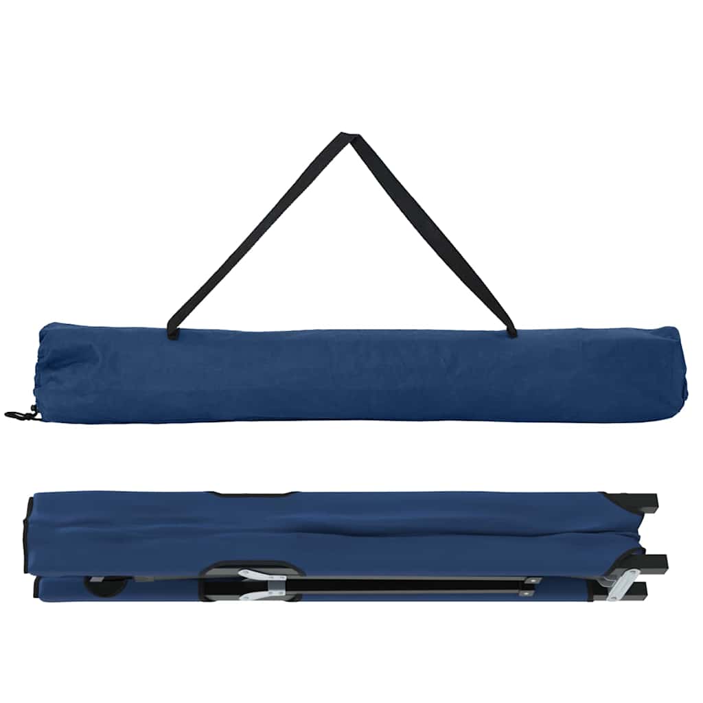 vidaXL Składane Łóżko Kempingowe Niebieski 206 x 76 x 74 cm