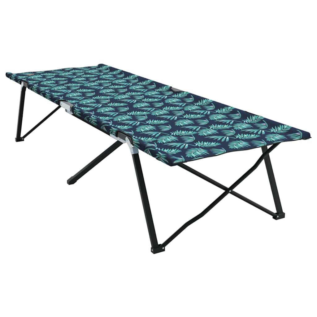 vidaXL Składane Łóżko Kempingowe Liść 2 pcs Las 206 x 76 x 74 cm