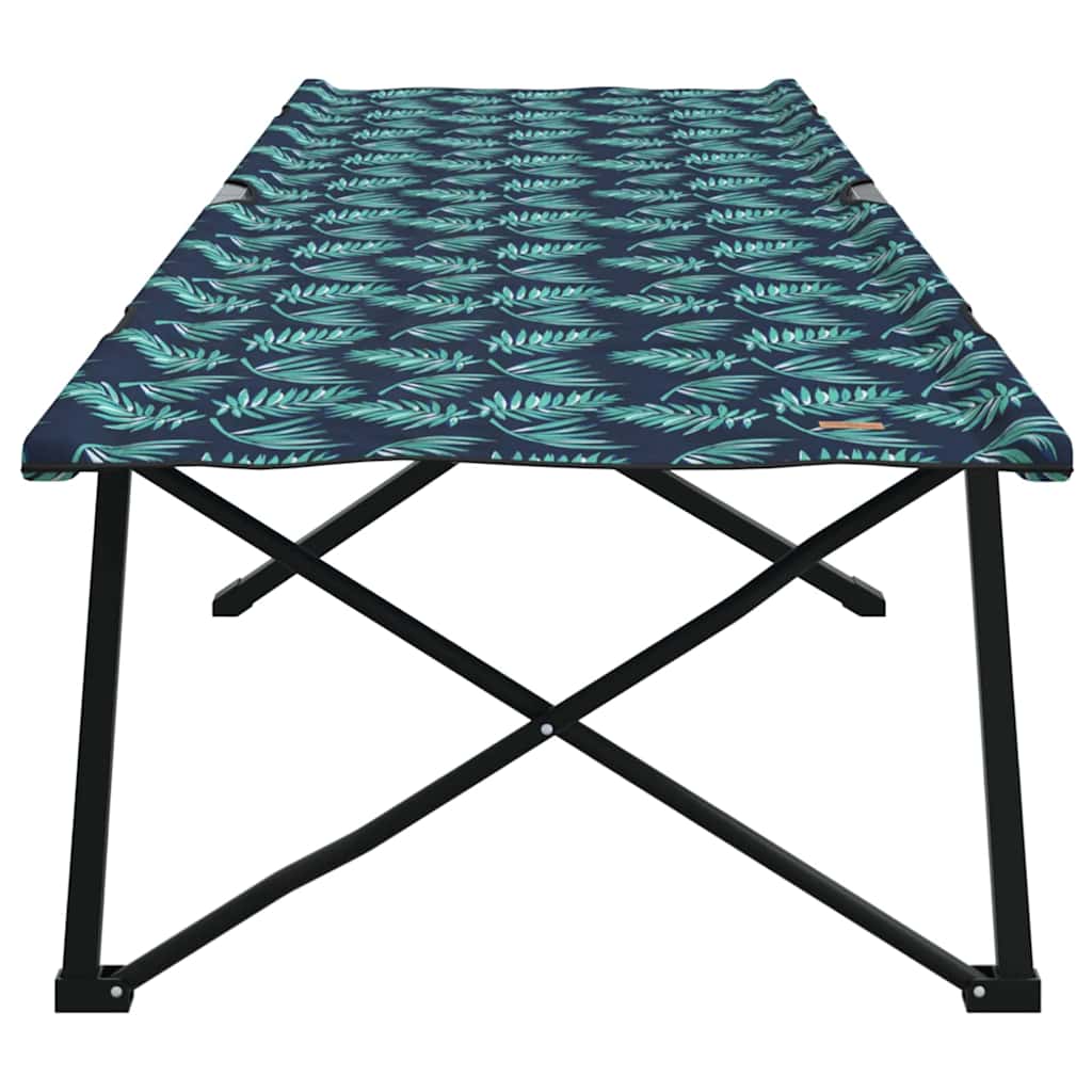 vidaXL Składane Łóżko Kempingowe Liść 2 pcs Las 206 x 76 x 74 cm