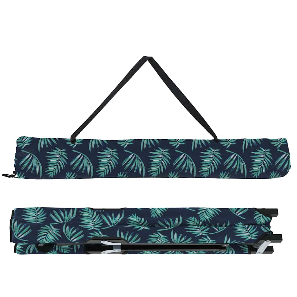 vidaXL Składane Łóżko Kempingowe Liść 2 pcs Las 206 x 76 x 74 cm