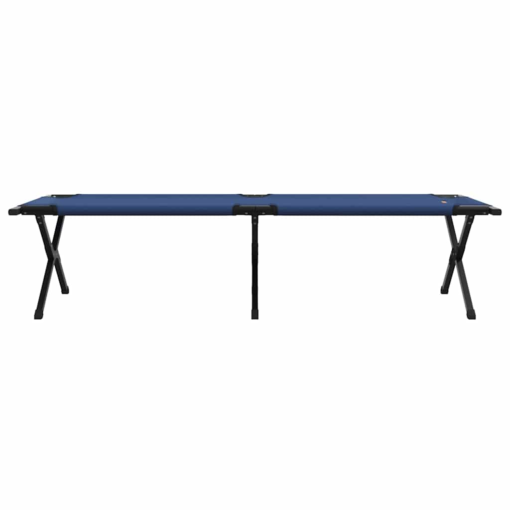vidaXL Składane Łóżko Kempingowe Niebieski 193 x 69 x 45 cm