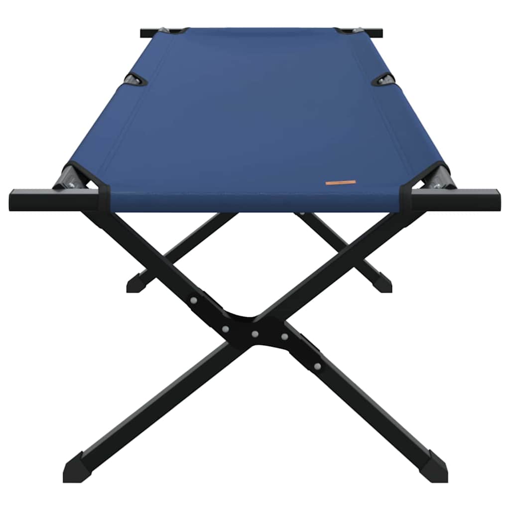 vidaXL Składane Łóżko Kempingowe 2 pcs Niebieski 193 x 69 x 45 cm