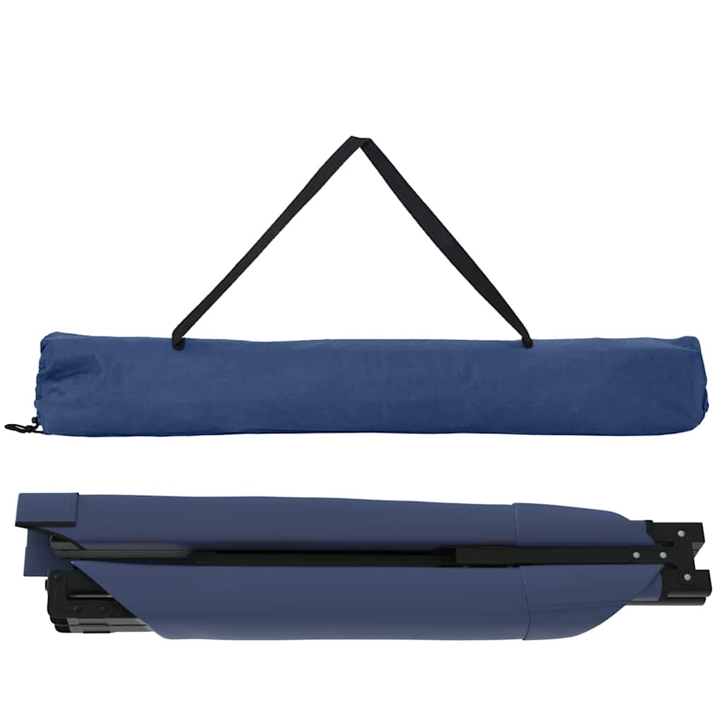vidaXL Składane Łóżko Kempingowe 2 pcs Niebieski 193 x 69 x 45 cm