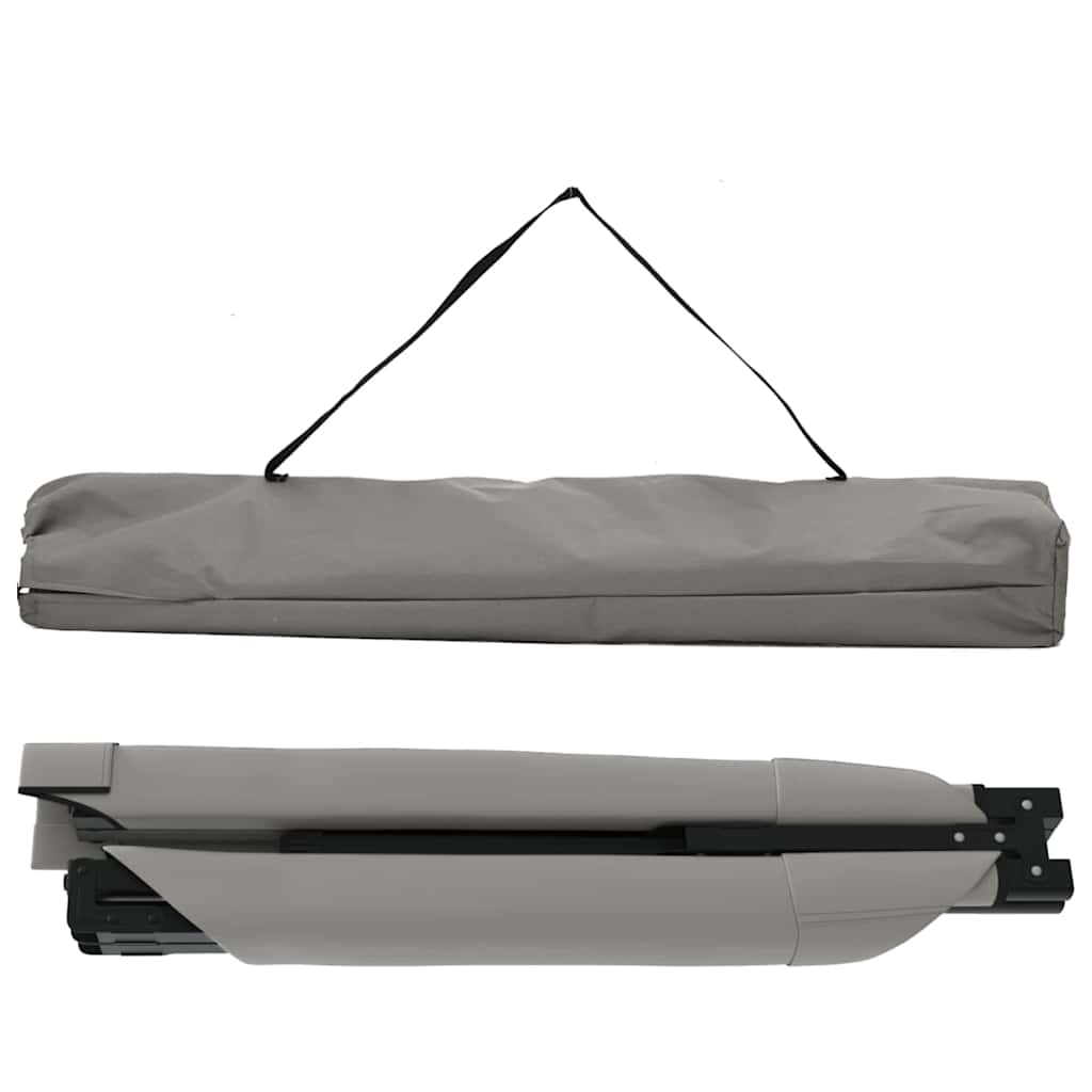 vidaXL Składane Łóżko Kempingowe 2 pcs Szary 193 x 69 x 45 cm